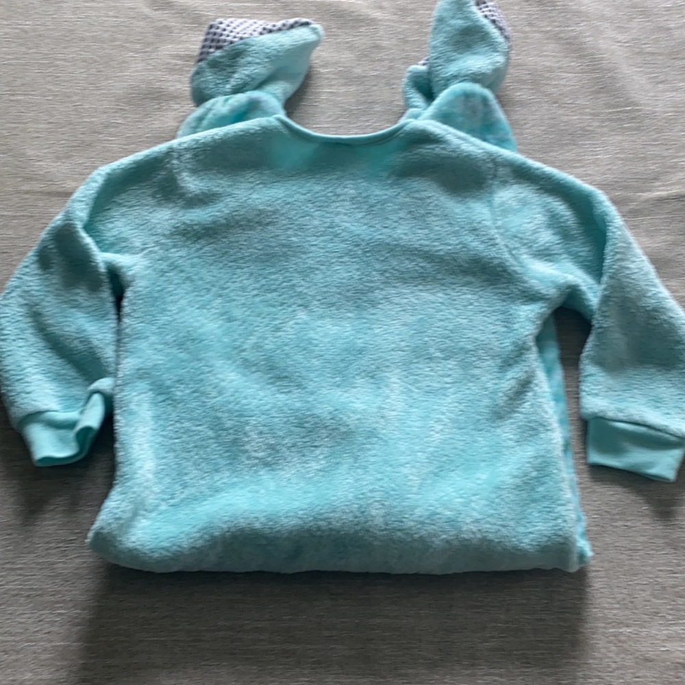 Nickelodeon Pink Fong Baby Shark fleece footed pajamas Size 4T - Picture 4 of 7